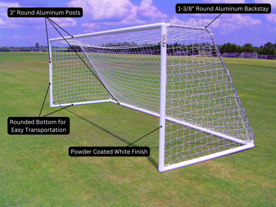 PEVO Park Series Soccer Goal - 7x21