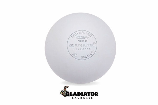 Gladiator Lacrosse Case of 120 OFFICIAL Lacrosse Game Balls – White – MEETS NOCSAE STANDARDS, SEI CERTIFIED