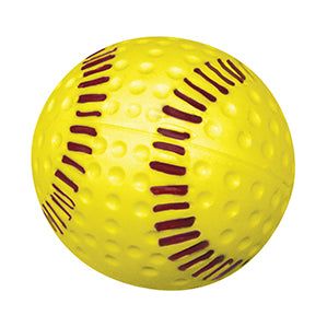 Dimpled Softball Seamed Polyurethane, Yellow 12", Dozen