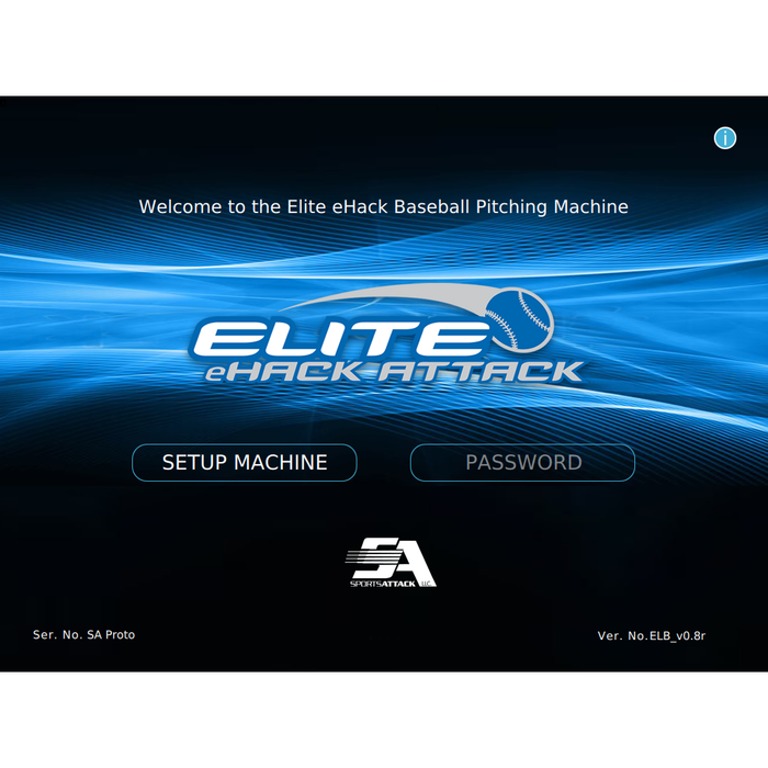 Elite eHack Attack Baseball Pitching Machine, 90V