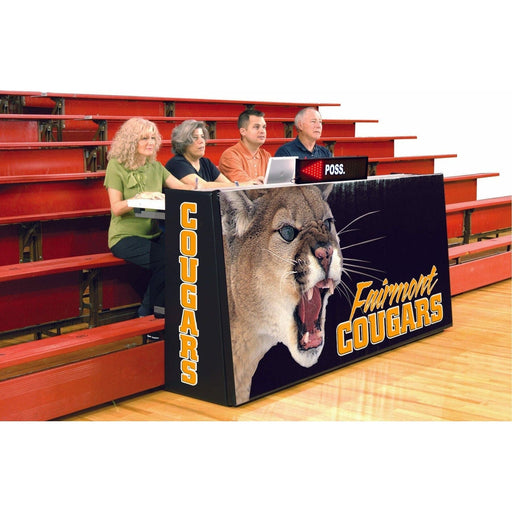 Bison 8' Sport Pride Bleacher Mount Scorers Table ST85B