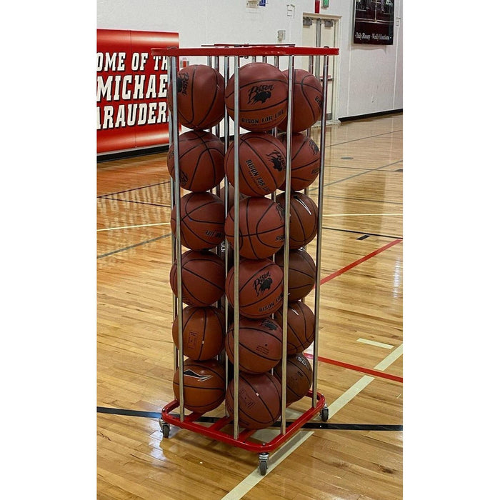 Bison SpaceSaver Lockable Vertical Ball Cart (16 Balls) BA165V