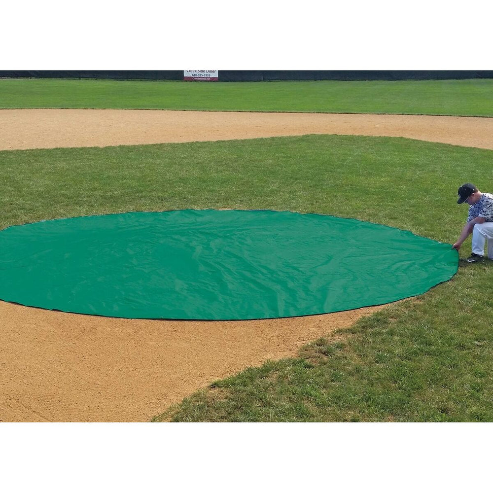 Coversports FieldSaver Field Spot Cover 6oz Grommeted Hem (Silver/White)