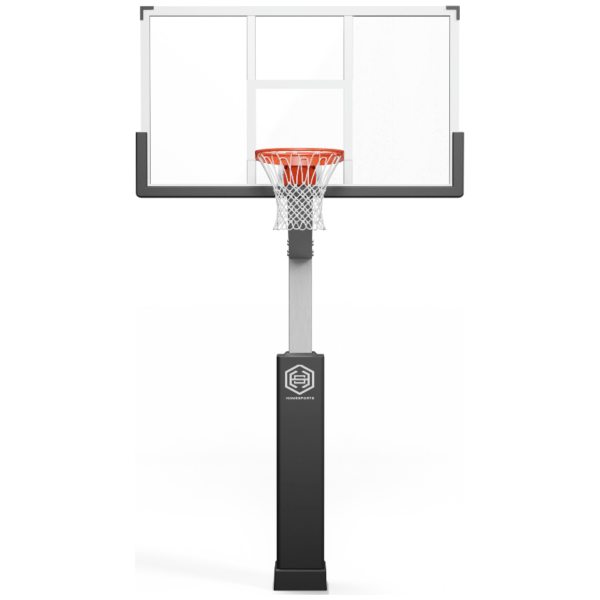 Dominator 72" Glass Backboard Adjustable Hoop 724-aa