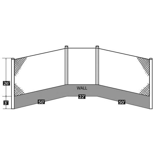 Douglas Baseball Backstop Cable System, Standard 66290