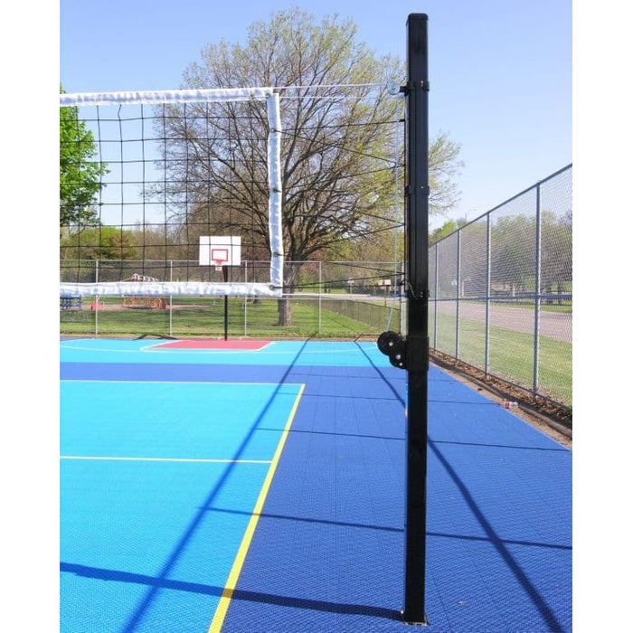 Douglas VBS-3 SQ Outdoor Power Volleyball System, 3″ SQ Steel, Black 65200S