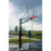 Gared Endurance 6” Square Post 4’ Extension Glass Playground Basketball Hoop