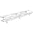 Jaypro Bleacher - 15 ft. (2 Row - Double Foot Plank) - Tip & Roll (Indoor) BLDP-2TRG