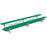 Jaypro Bleacher - 15 ft. (2 Row - Double Foot Plank) - Tip & Roll (Indoor) (Powder Coated) BLDP-2TRGPC