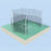 Jaypro Discus Cage (with Cage Net & Barrier Net - No Ground Sleeves) DCHS-35BN