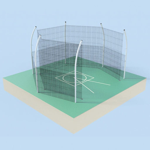 Jaypro Discus Cage (with Cage Net & Barrier Net - No Ground Sleeves) DCHS-35BN