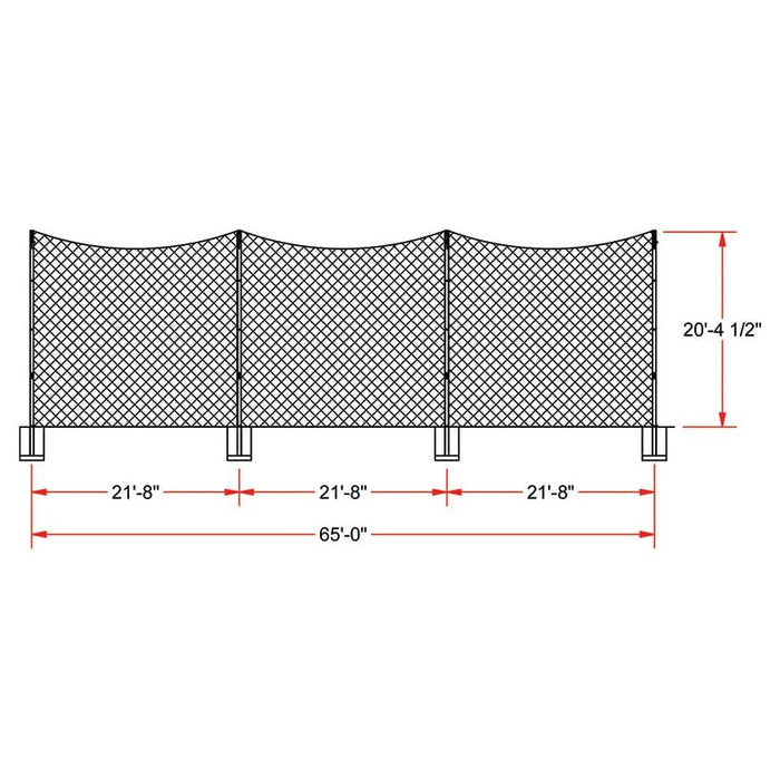 Jaypro FieldPro Soccer Net System FNSB-65