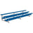 Jaypro Indoor Bleacher - 15 ft. (3 Row - Double Foot Plank) - Tip & Roll (Powder Coated) BLDP-3TRGPC