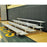 Jaypro Indoor Bleacher - 15 ft. (4 Row - Double Foot Plank) -Tip & Roll BLDP-4TRG