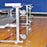 Jaypro Indoor Bleacher - 21 ft. (2 Row - Single Foot Plank) - Tip & Roll BLCH-221TRG