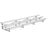 Jaypro Indoor Bleacher - 21 ft. (3 Row - Double Foot Plank) - Tip & Roll BLDP-321TRG