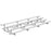 Jaypro Indoor Bleacher - 21 ft. (4 Row - Single Foot Plank) - Tip & Roll BLCH-421TRG