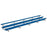 Jaypro Indoor Bleacher - 27 ft. (3 Row - Double Foot Plank) - Tip & Roll (Powder Coated) BLDP-327TRGPC