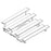 Jaypro Indoor Bleacher - 7-1/2 ft. (4 Row - Double Foot Plank) - Tip & Roll BLDP-475TRG