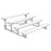 Jaypro Indoor Bleacher - 7-1/2 ft. (4 Row - Single Foot Plank) - Tip & Roll BLCH-475TRG