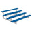 Jaypro Indoor Bleacher - 7-1/2 ft. (4 Row - Single Foot Plank) - Tip & Roll (Powder Coated) BLCH-475TRGPC