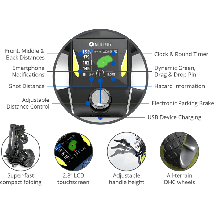 Motocaddy M3 GPS DHC Electric Golf Caddy