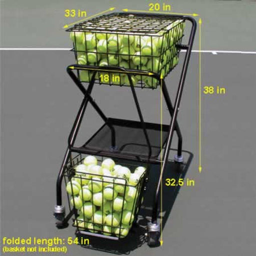 OnCourt OffCourt Coach's Cart w/ Mesh Divider CECC