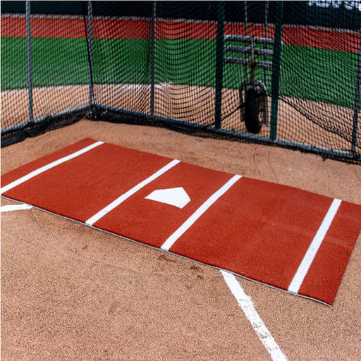 ProMounds 12' X 6' Batting Mat Pro With Inlaid Home Plate