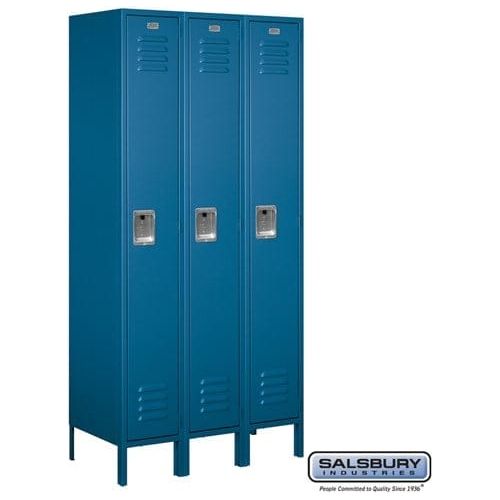 Salsbury 12" Wide Single Tier Standard Metal Locker 36" W x 78" H x 15" D (Unassembled)