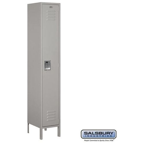 Salsbury 15" Wide Single Tier Standard Metal Locker 15" W x 78" H x 15" D (Unassembled)