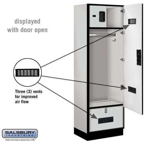 Salsbury 24" Wide Designer Wood Gear Locker 24" W x 76" H x 24.75" D (Unassembled)