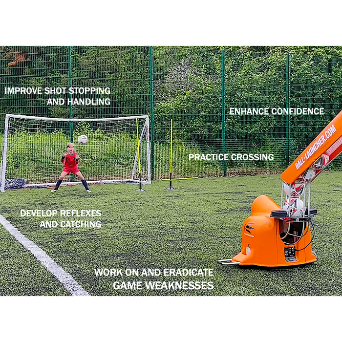 The Ball Launcher Trainer Soccer Machine